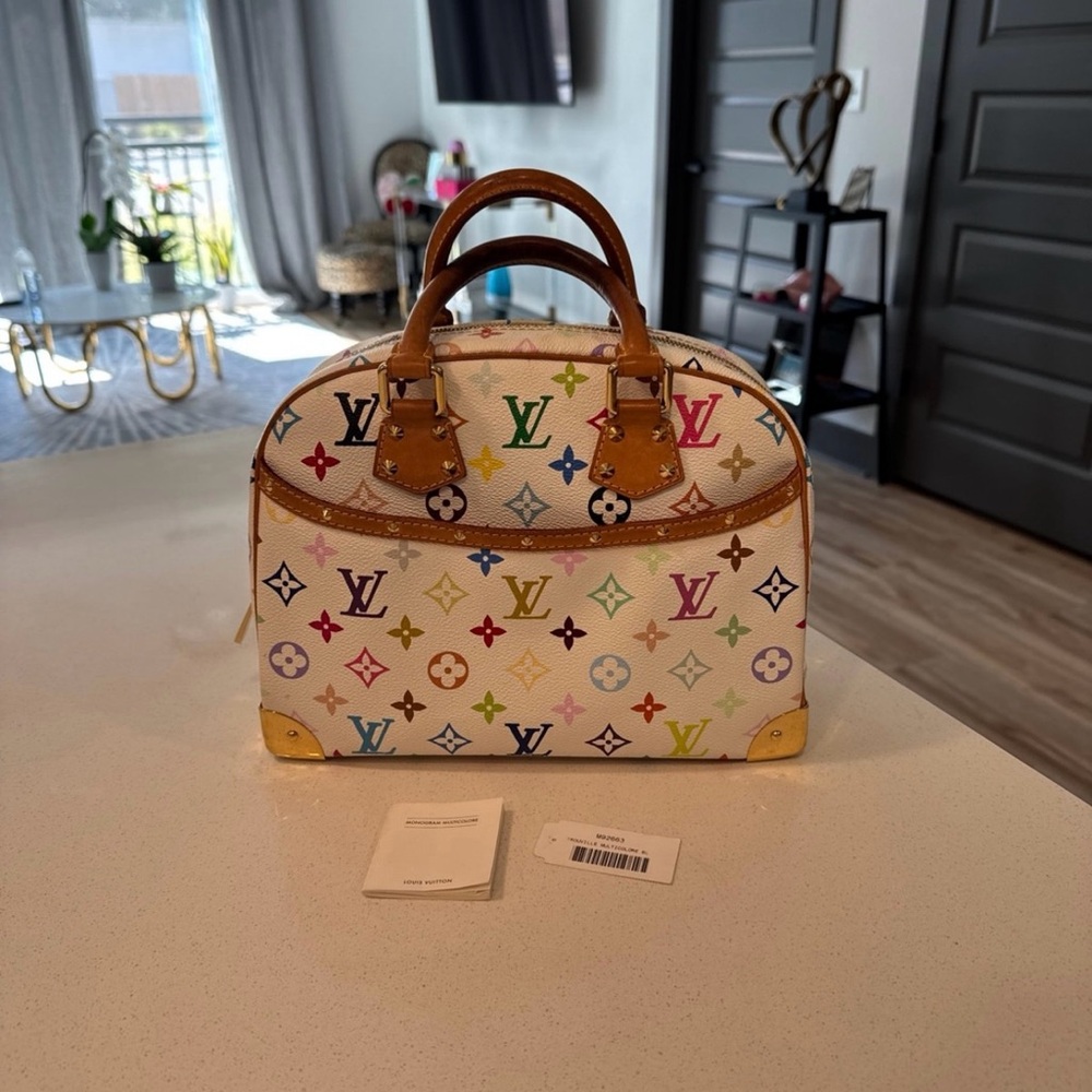 Louis Vuitton Red and Pink Satchel Bag - Picture 2 of 11